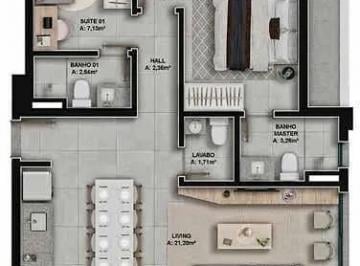 Apartamento 80m² Venda Setor Aeroporto · Apartamento em Setor Aeroporto, Goiânia/GO de 80m² 3 quartos à venda por R$ 792.856,00