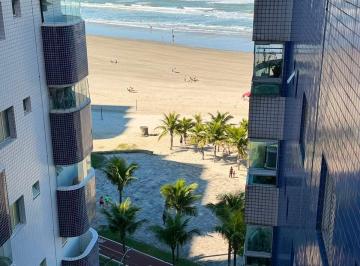 Apartamento · 69m² · 2 Quartos · 1 Vaga · Apartamento com 2 Dormitórios, Suíte e Lazer Completo, Prédio Frente Mar no Maracanã, Praia Grande/S