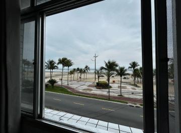Apartamento de 1 quarto, Praia Grande · Kit com Vista e Frente Mar - Mobiliada - Portaria 24h - Bairro Familar - PÉ NA AREIA - Vila Tupi/PG!