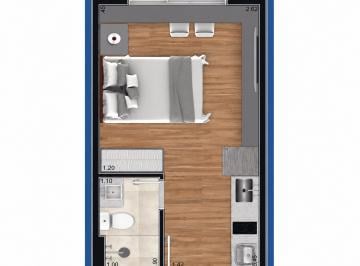 Apartamento de 1 quarto, Curitiba · Studio no 17º Andar | 16 m² privativos | Vila Izabel | Excelente opção para morar ou investir