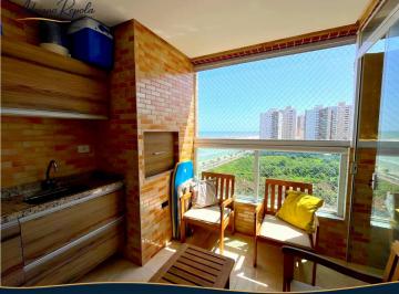 Apartamento de 2 quartos, Mongaguá · APARTAMENTO VARANDA GOURMET VISTA MAR
