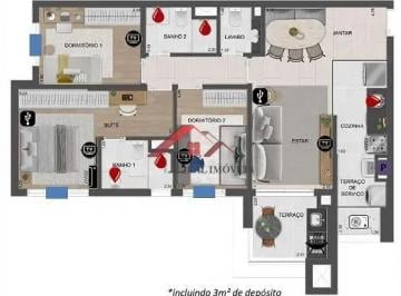 Apartamento · 89m² · 3 Quartos · 2 Vagas · Apartamento para venda em Fundação de 89.00m² com 3 Quartos, 1 Suite e 2 Garagens