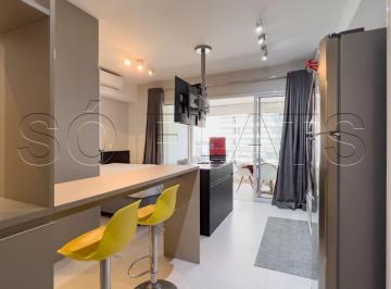Apartamento · 33m² · 1 Quarto · 1 Vaga · Studio mobiliado a poucos passos da Av. Paulista e do Shopping Frei Caneca, nos Jardins