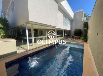 Casa · 421m² · 4 Quartos · 4 Vagas · Belíssimo sobrado com 421,27m² com lindo acabamento localizada em condomínio fechado de Uberlândia/M