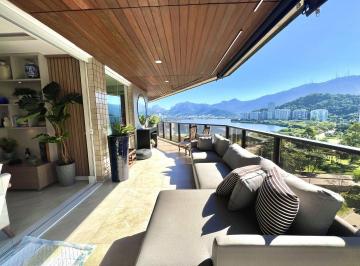 Apartamento · 169m² · 3 Quartos · 2 Vagas · Lagoa | Apartamento de alto padrão na Lagoa lado Ipanema | 169 m², vista livre para a Lagoa, varanda