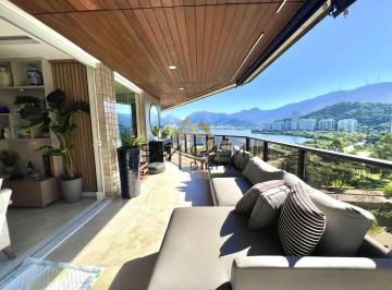Apartamento · 169m² · 3 Quartos · 2 Vagas · Lagoa | Apartamento de alto padrão na Lagoa lado Ipanema | 169 m², vista livre para a Lagoa, varanda