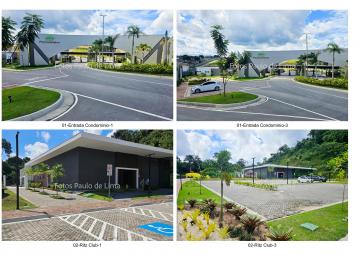 Entrada principal e Ritz Club · Lote 250m² - Condomínio Ritz Castanheiras Residence Spa Resort