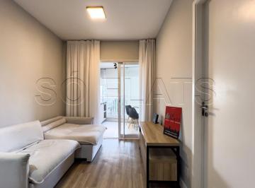 Apartamento · 35m² · 1 Quarto · 1 Vaga · Studio para locação mobiliado com Varanda e Vaga no Summit Pinheiros, próx. Estação e Faria Lima.