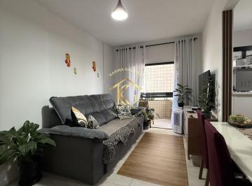 Apartamento · 55m² · 1 Quarto · 1 Vaga · Apartamento à venda 1 quarto mobiliado com sacada no Canto do Forte/Praia Grande