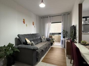 Apartamento · 55m² · 1 Quarto · 1 Vaga · Apartamento à venda 1 quarto mobiliado com sacada no Canto do Forte/Praia Grande