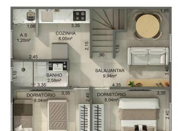 Casa de 2 quartos, Praia Grande · CASA COM  45,57 m² - PARQUE DAS AMERICAS - PRAIA GRANDE SP