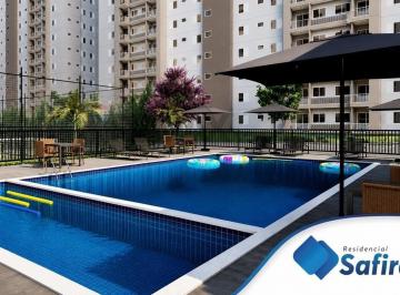 Apartamento · 52m² · 2 Quartos · 488 Vagas · RESIDENCIAL SAFIRA - APARTAMENTOS DE 1 OU 2 QUARTOS COM OPÇÃO DE SUÍTE EM CONDOMÍNIO CLUBE - JARDIM