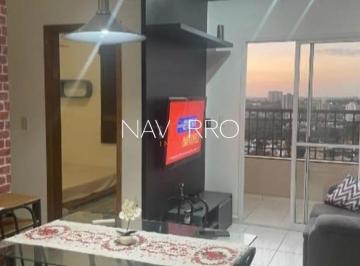 1 · Apartamento mobiliado com 62 m², 2 quartos para alugar no bairro Parque Campolim.