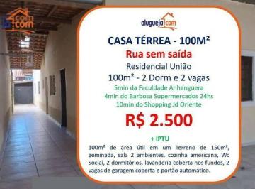 b1e2f3170187bd88594c641f19f09e3a22bae938 · Casa com 2 dormitórios para alugar, 100 m² por R$ 2.642,00/mês - Residencial União - São José dos Ca