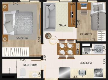 Apartamento · 2 Quartos · 1 Vaga · Apartamento à venda no bairro Cascatinha - Juiz de Fora/MG