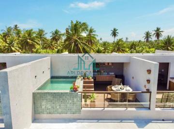 Apartamento · 105m² · 2 Quartos · 1 Vaga · Apartamento 2 Suítes com Rooftop e Piscina, 105m² à Venda em Condomínio na Praia do Toque - São Migu