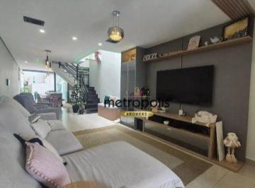 Sala · Sobrado com 3 dormitórios à venda, 188 m² por R$ 980.000,00 - Parque das Nações - Santo André/SP