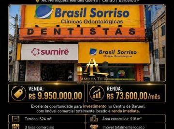 b8d2e28e852ca1aab137833dee05e44fe7b3a80f · Prédio à venda, 918 m² por R$ 9.950.000,00 - Centro - Barueri/SP