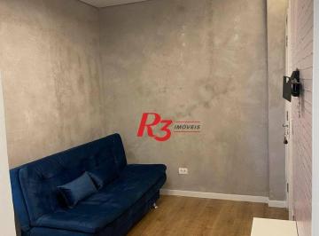 caa29e86fbc72d497d35e94832ead7df104ce933 · Apartamento com 1 dormitório para alugar, 40 m² por R$ 3.900,00/mês - Gonzaga - Santos/SP