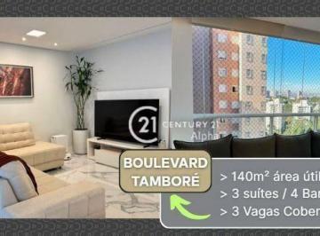faebecfa426559880bef9cdca77205954dacab49 · Apartamento com 3 dormitórios à venda, 140 m² por R$ 1.990.000,00 - Centro Empresarial Tamboré - San