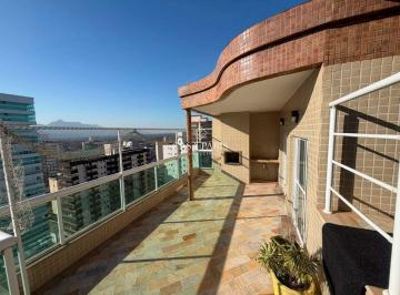 Apartamento · 301m² · 3 Quartos · 3 Vagas · Cobertura 3 dorms (2 suítes) na Caiçara, Praia Grande | 300,53m² | Piscina, sauna e lazer completo