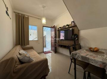 Casa · 47m² · 2 Quartos · 1 Vaga · Casa 2 dorms mobiliada com 1 vaga — Bairro Mirim, Praia Grande/SP