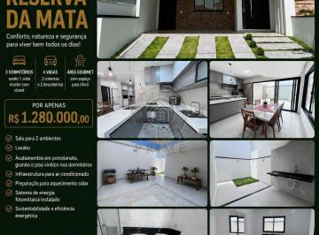 Casa · 152m² · 3 Quartos · 4 Vagas · Reserva da Mata - Casa em Condomínio a Venda no Reserva da Mata Jundiaí