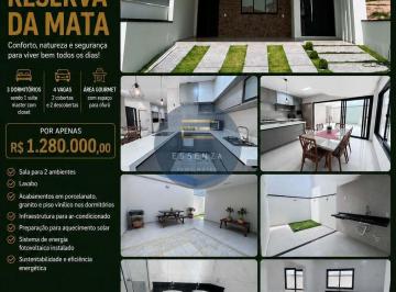 Casa · 152m² · 3 Quartos · 4 Vagas · Reserva da Mata - Casa em Condomínio a Venda no Reserva da Mata Jundiaí