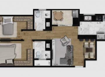 Apartamento · 62m² · Apartamento, Jardim Saira, Sorocaba, SP