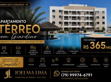 Apartamento de 3 quartos, Barra dos Coqueiros · Apartamento à venda 3/4 com Giardino - Cond. Vida Bela Praia Mar