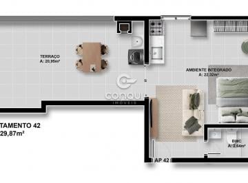 Apartamento · 29m² · 1 Quarto · 1 Vaga · Lançamento – Studio no bairro Afonso Pena, Reside