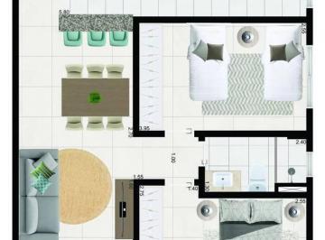 Apartamento de 2 quartos, Mongaguá · APARTAMENTO COM  61,72 m² - UMUARAMA - MONGAGUÁ SP