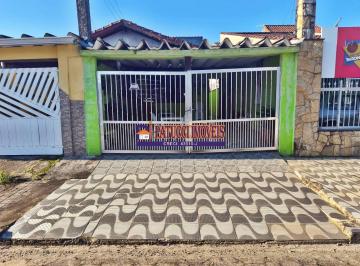 FACHADA DO IMÓVEL · Apenas 414 Metros do Mar! Casa Térrea + Edícula no Bal. Itaóca em Mongaguá