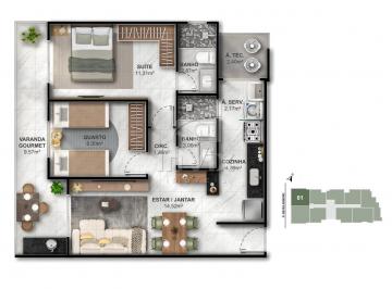 Apartamento · 63m² · 2 Quartos · 1 Vaga · Apartamento 2 quartos com suíte na Praia do Suá
