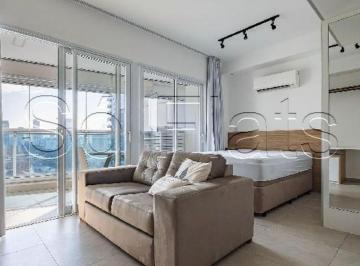 Apartamento · 35m² · 1 Quarto · 1 Vaga · Studio para locação mobiliado com Varanda e Vaga no Summit Pinheiros, próx. Estação e Faria Lima.