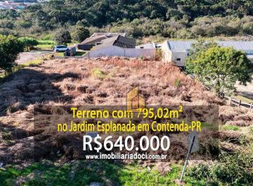 6177bf94b2c20cb9685b2fc57bc82a44d3da9fd8 · Terreno com 795,02m² no Jardim Esplanada em Contenda/PR - A venda por R$640.000,00