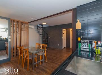 Apartamento · 155m² · 2 Quartos · 1 Vaga · Cobertura 2 dormitórios com churrasqueira bairro Petrópolis elevador e garagem