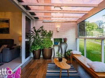 Apartamento · 108m² · 3 Quartos · 2 Vagas · Garden Semimobiliado com 3 Dormitórios e Terraço na Chácara das Pedras