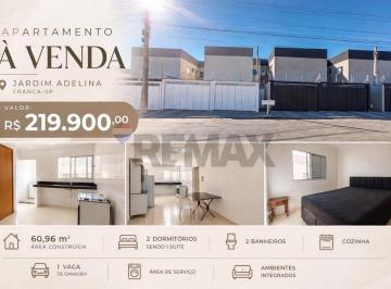 Apartamento · 57m² · 2 Quartos · 1 Vaga · Apartamento à venda - Jardim Adelinha, Franca-SP, 60,96 m²