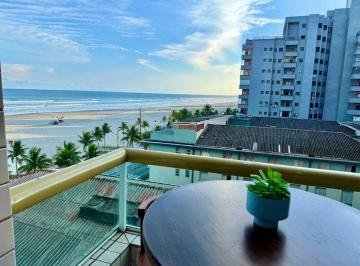 Foto 1 · Apartamentoc com 1 quarto com churrasqueira a cravao mobiliado e vista mar na Aviação em Praia Grand