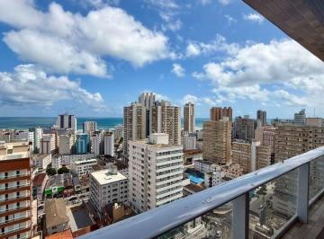 Foto 1 · Apartamento 1 Quartos Novo Vista Mar  –  no Boqueirão | 1 Dormitório, Varanda Gourmet, Andar Alto e