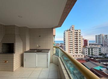 Foto 1 · Apartamento com 2 quartos e churrasqueira a carvao na Tupi em Praia Grande com varanda com vista mar