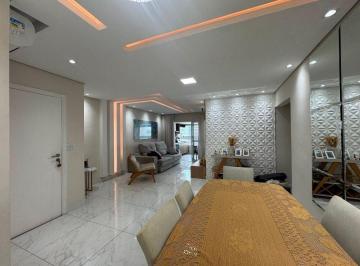 Foto 1 · Apartamento 3 dormitórios com vista mar mobiliado e 2 vagas na Guilhermina em Praia Grande