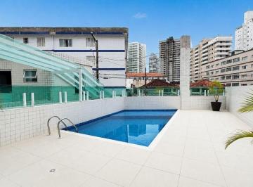 Foto 1 · Apartamento à venda no Caiçara em Praia Grande | 1 quarto a 100 metros da praia, lazer com piscina e