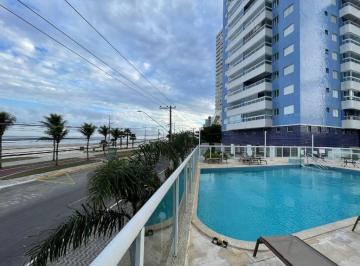 Foto 1 · Apartamento Frente Mar no Caiçara | 1 Quarto com Varanda Gourmet, Vista Definitiva e Piscina