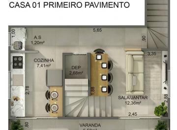 Casa de 2 quartos Venda R$ 320.000 · CASA COM 75,47 m² - PARQUE DAS AMERICAS - PRAIA GRANDE SP