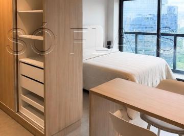 Apartamento · 33m² · 1 Quarto · 1 Vaga · Studio mobiliado na Vila Olímpia com suíte varanda vaga e lazer em localização privilegiada