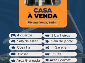 Casa , Betim · Casa à venda no Bairro Monte Verde – Betim/MG
