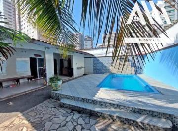 Casa · 284m² · 4 Quartos · 3 Vagas · CASA ISOLADA, LADO PRAIA, 4 dormitórios com 284 M² em Praia Grande, Aviação, 300 metros da praia e p