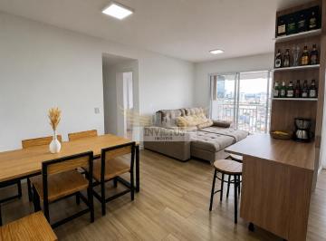 Apartamento · 59m² · 2 Quartos · 1 Vaga · Apartamento Mobiliado com 2 Dormitórios à Venda, 59m² - Bairro Campestre, Santo André/SP.